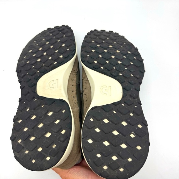 Cole Haan Grand Two Tone Sneakers Mens Size 10 Green Nylon & Suede - Picture 6 of 10